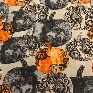 DESIGNER PUMPKINS Handmade Cotton Pillowcase fits a Standard or Queen Pillow
